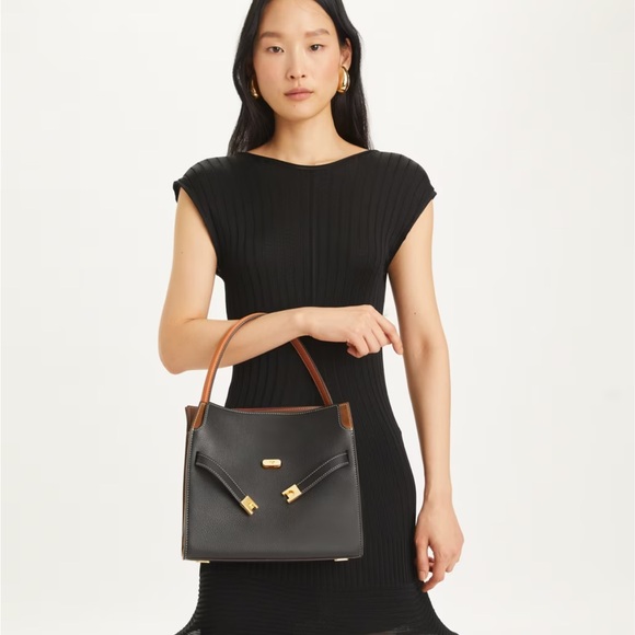 LEE RADZIWILL DOUBLE BAG BLACK - Picture 8 of 12